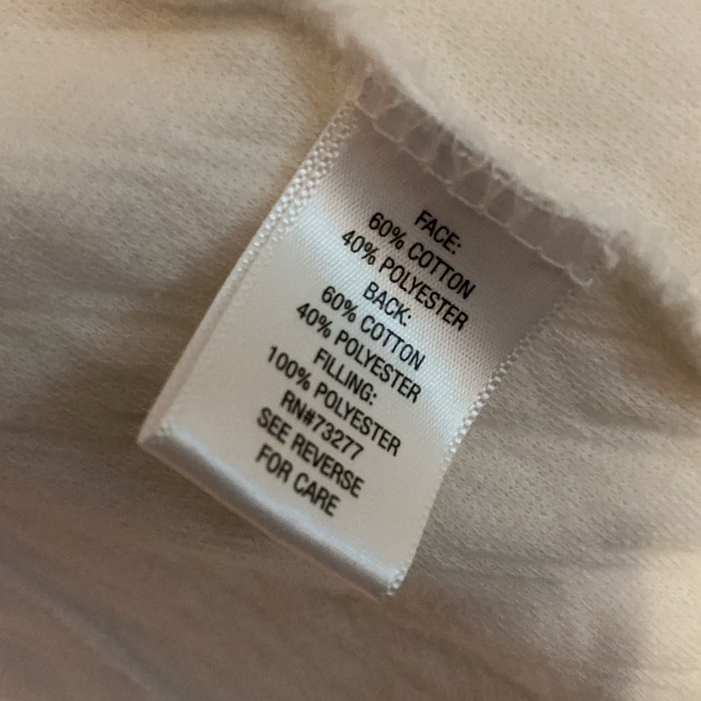 Croft & Barrow Cream Teddy Jacket - Picture 7 of 7